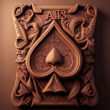 3D model Ace of Spades game (STL)